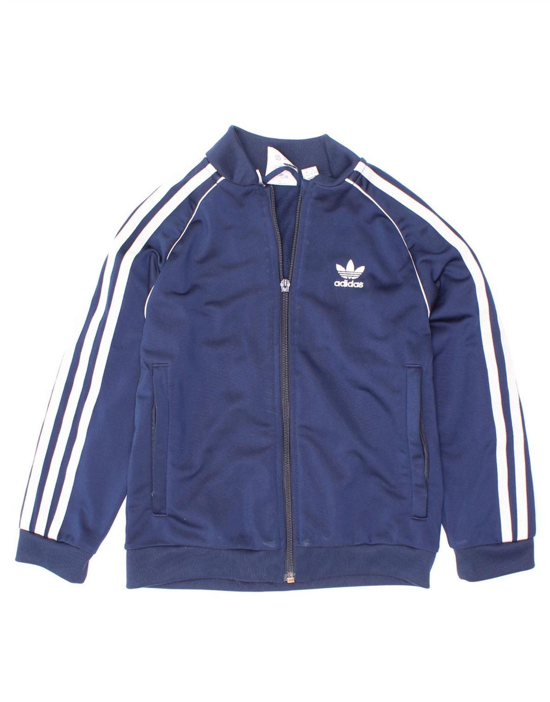 Jachetă de trening pentru băieți Adidas 6-7 ani poliester bleumarin