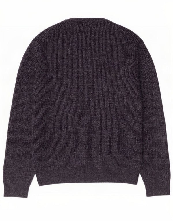 Pulover pentru bărbați Marks & Spencer, cu gât crew, XL, albastru marin pete