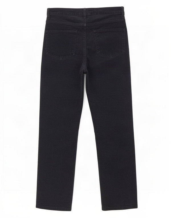 Pantaloni drepti tăiați pentru femei Marks & Spencer UK 10 mici W27 L25 bleumarin