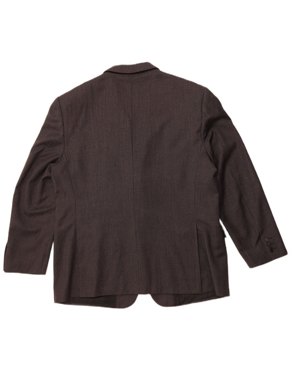 BIAGIOTTI Jachetă pentru bărbați cu 3 nasturi, UK 40, lână merinos, gri mare