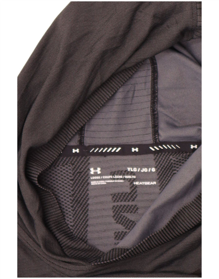 Under Armour Boys Graphic Top Mânecă Lungă 11-12 Ani Lung Gri Dunge