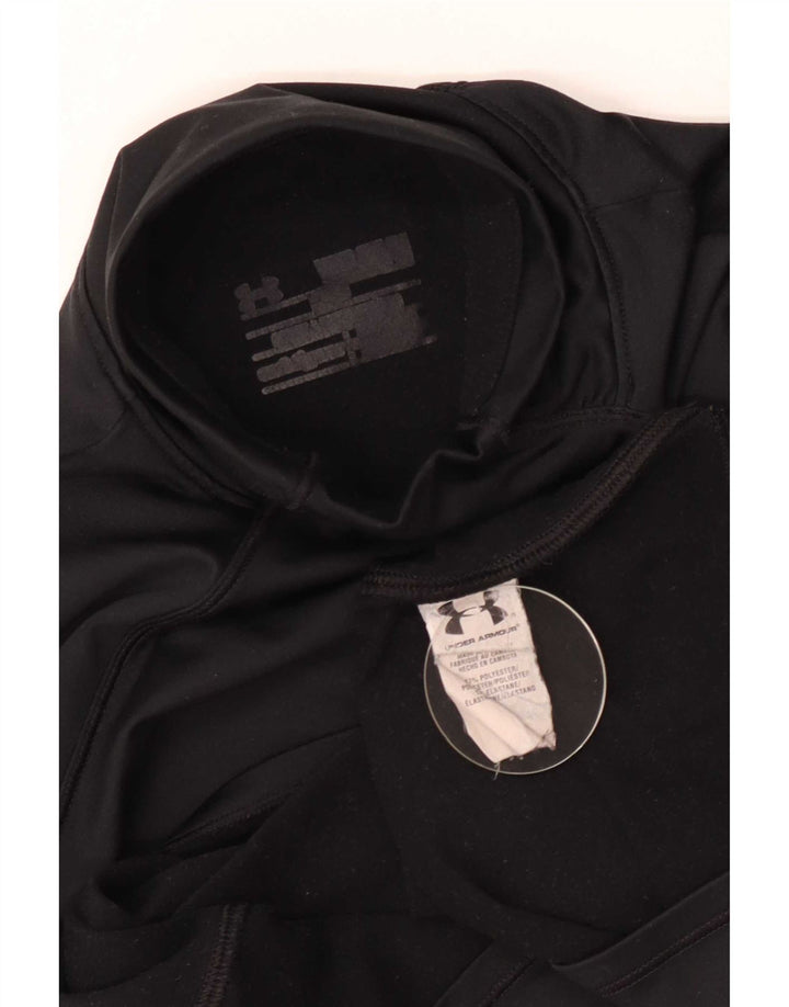 Tricou Under Armour pentru femei, cu grafică, cu mânecă lungă UK 4 XS, poliester negru