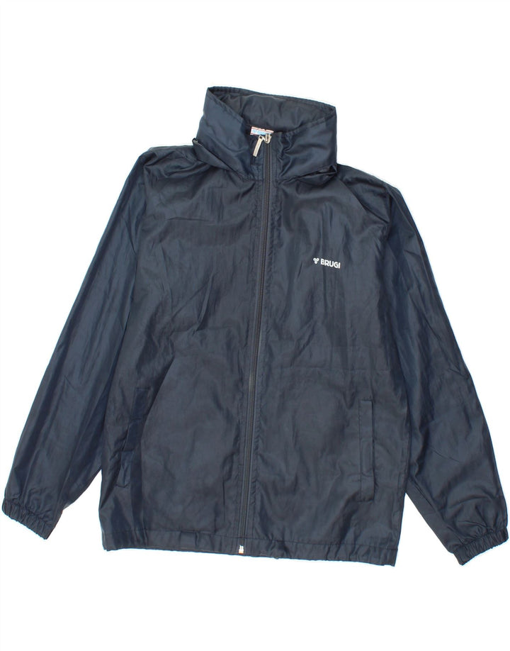 BRUGI Boys Rain Jacket 9-10 Years Navy Blue Vintage Brugi and Second-Hand Brugi from Messina Hembry 