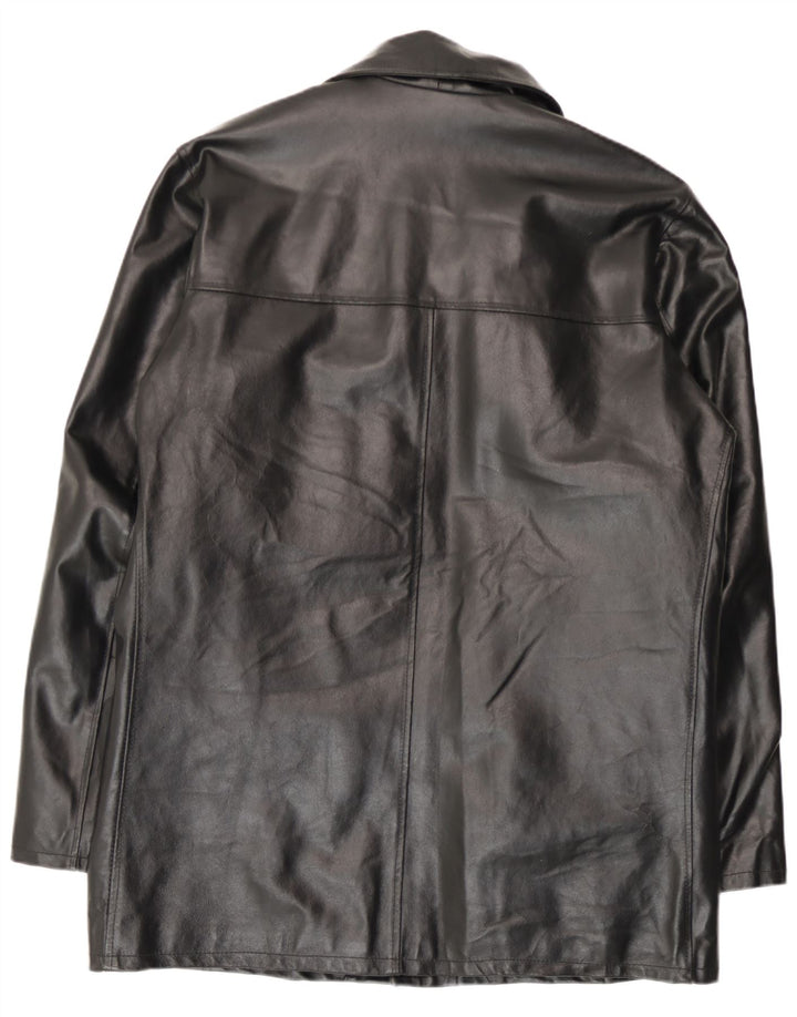 Geacă din piele vintage pentru bărbați IT 52 XL din piele neagră