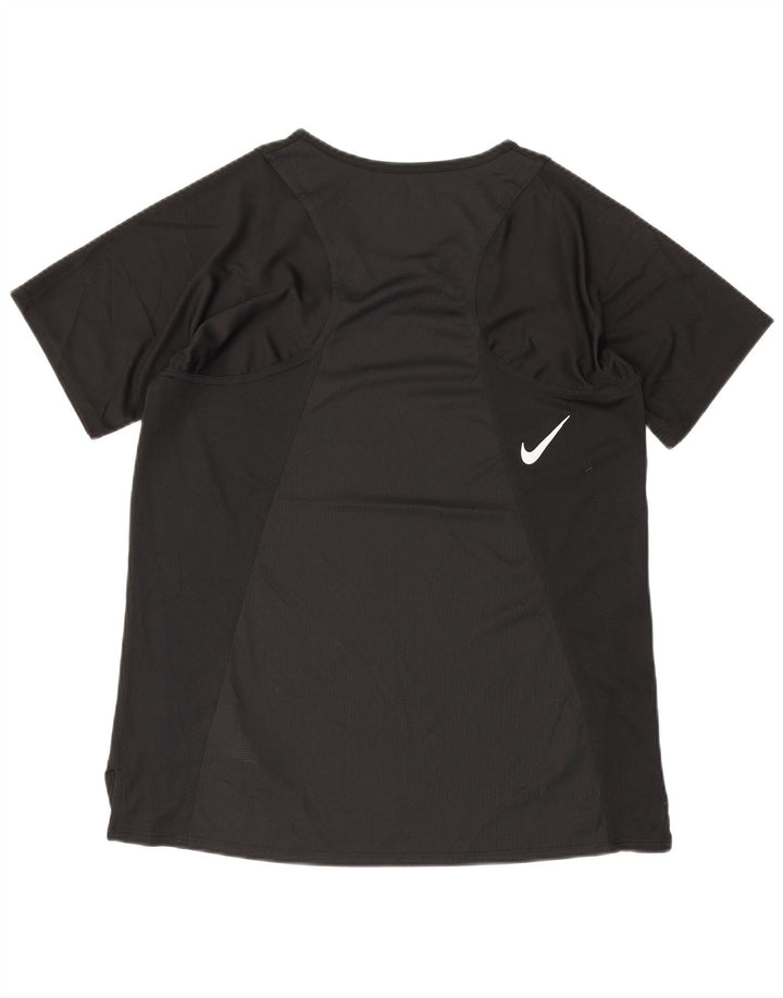 Tricou Nike Dri Fit pentru femei Top UK 10 Small Negru Poliester