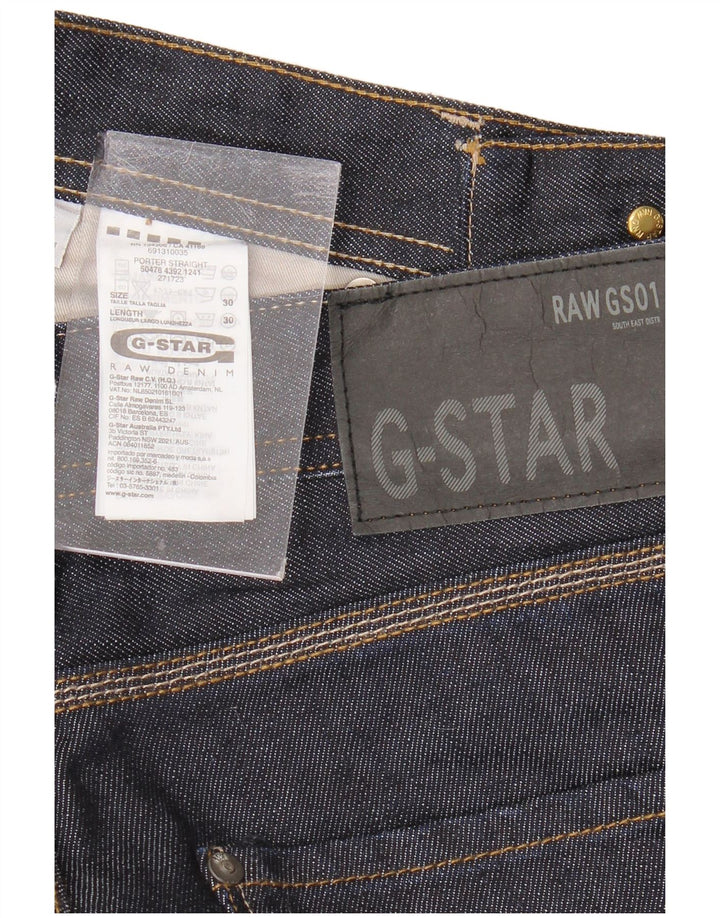 G-STAR Blugi pentru bărbați drepte L30 L30 Bumbac bleumarin