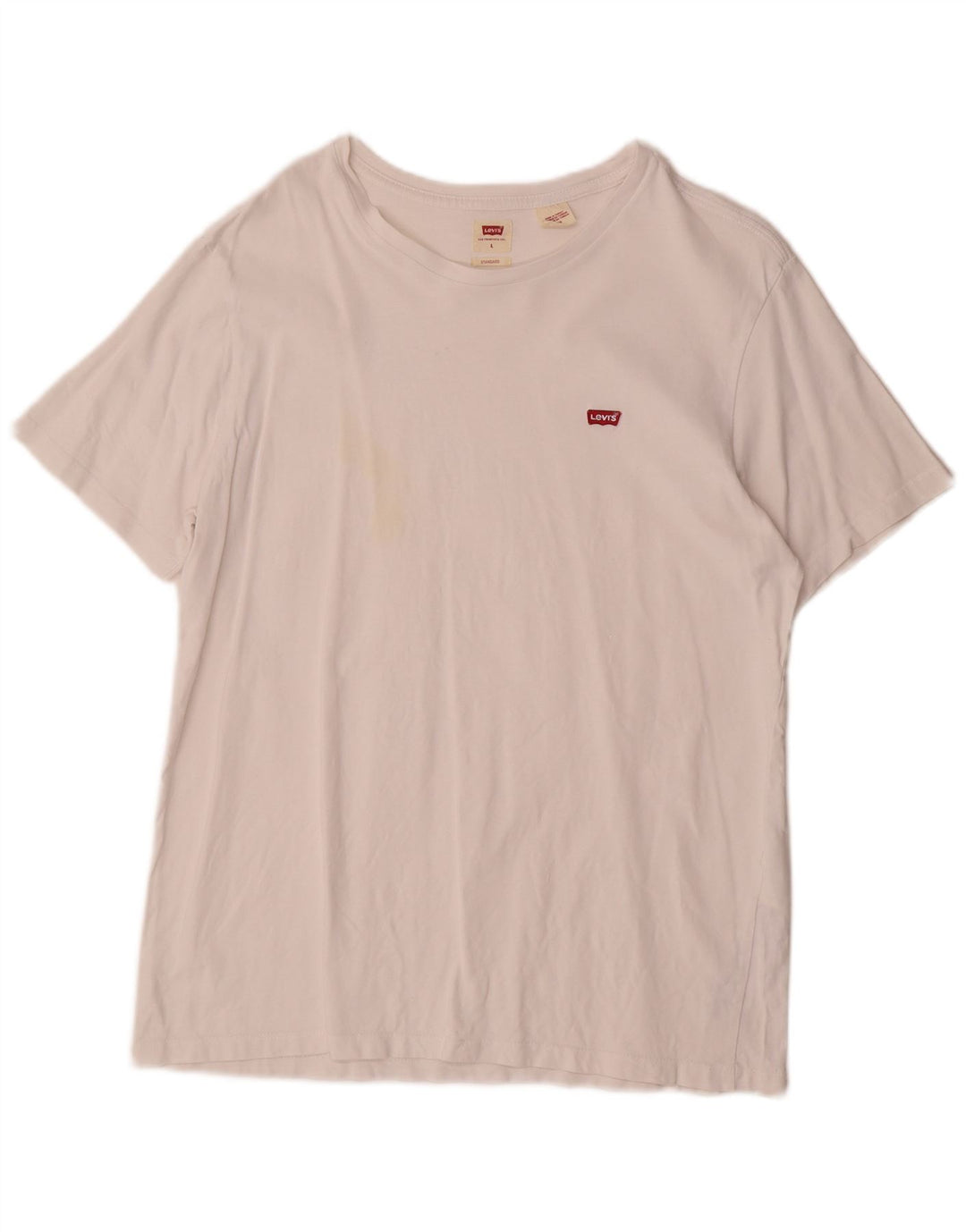 Tricou standard pentru bărbați Levi's Top mare din bumbac alb