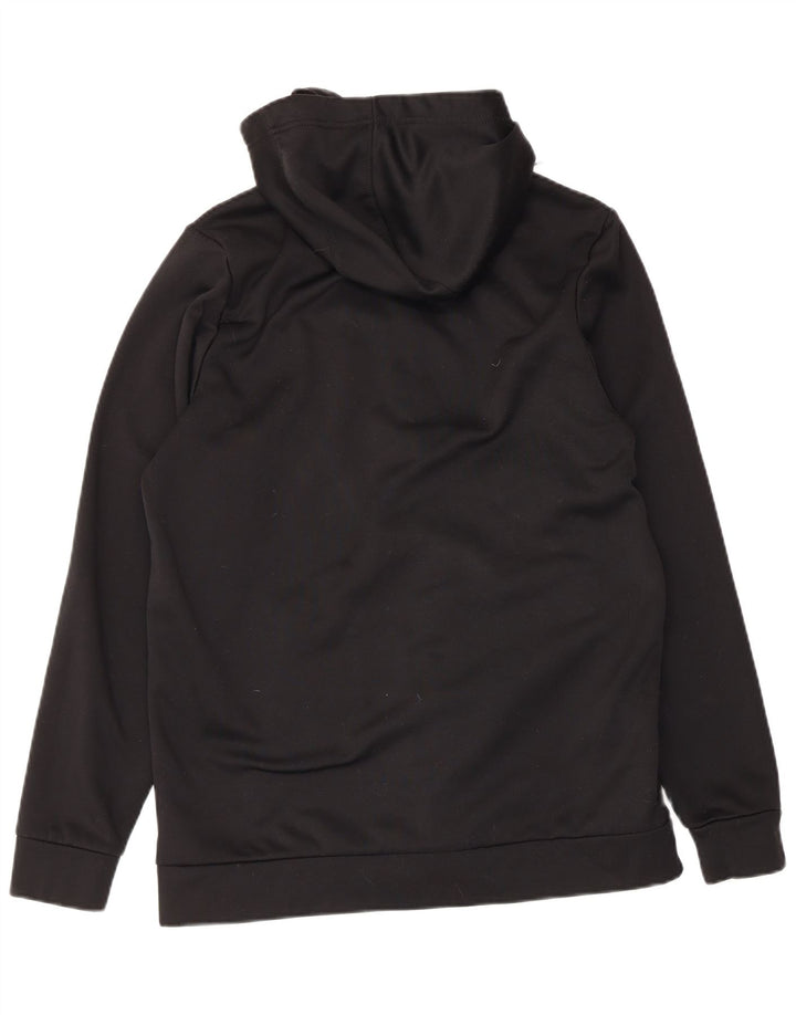 Pulover Nike pentru bărbați Therma-Fit, cu fermoar, poliester mediu negru