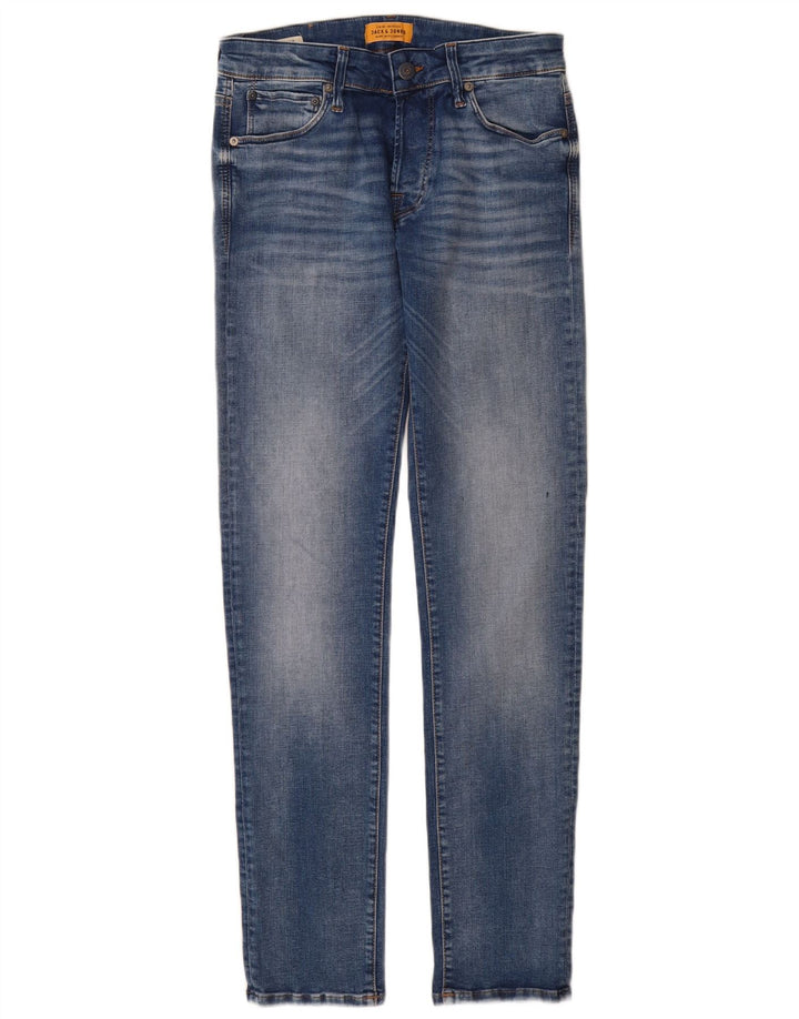 Blugi slim pentru bărbați Jack & Jones W28 L32 Bumbac albastru