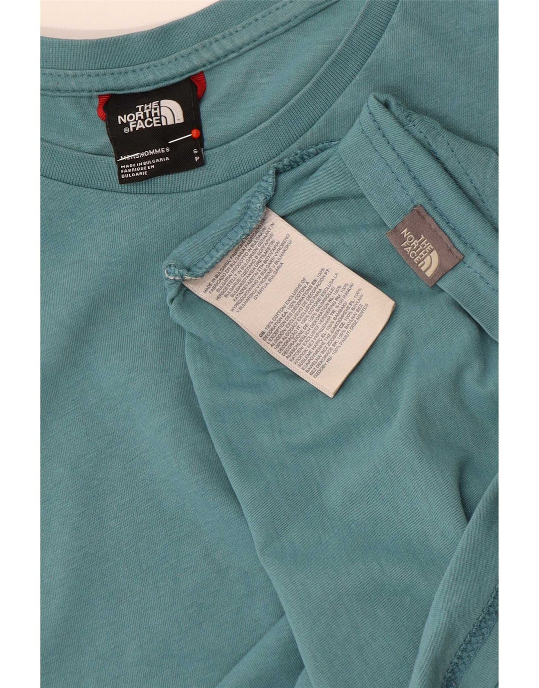 Tricou pentru bărbați The North Face Top Small Blue Bumbac