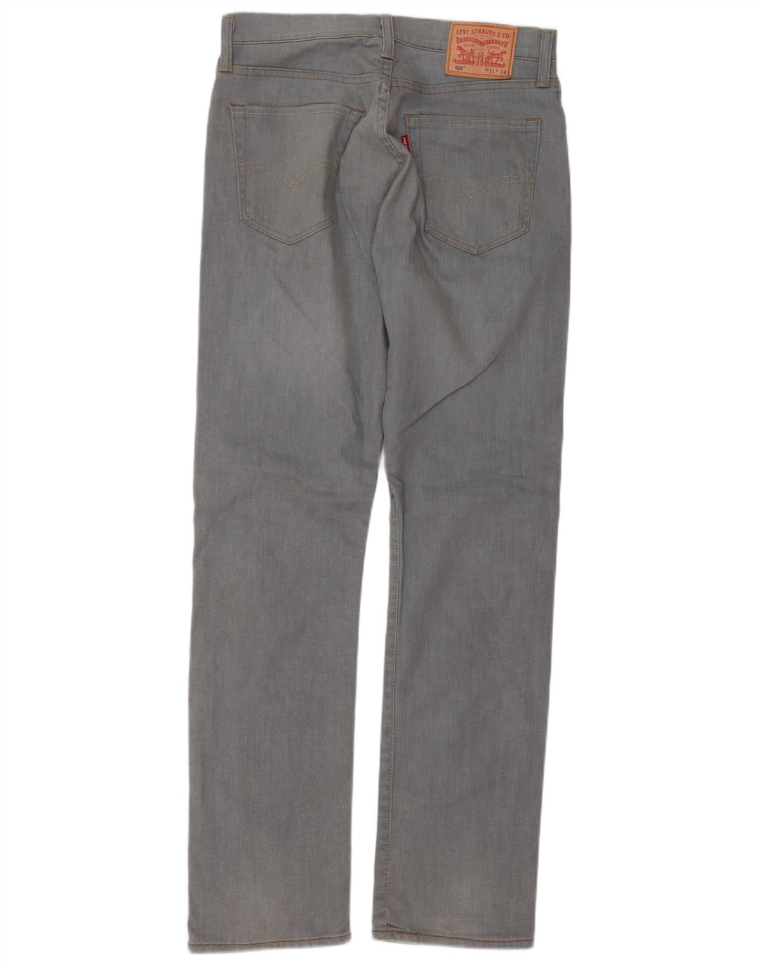 Blugi drepti pentru bărbați Levi's 504 W31 L34 bumbac gri