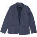 OASIS Womens Open Blazer Jacket UK 16 Large Blue Pinstripe Polyester Vintage Oasis and Second-Hand Oasis from Messina Hembry 