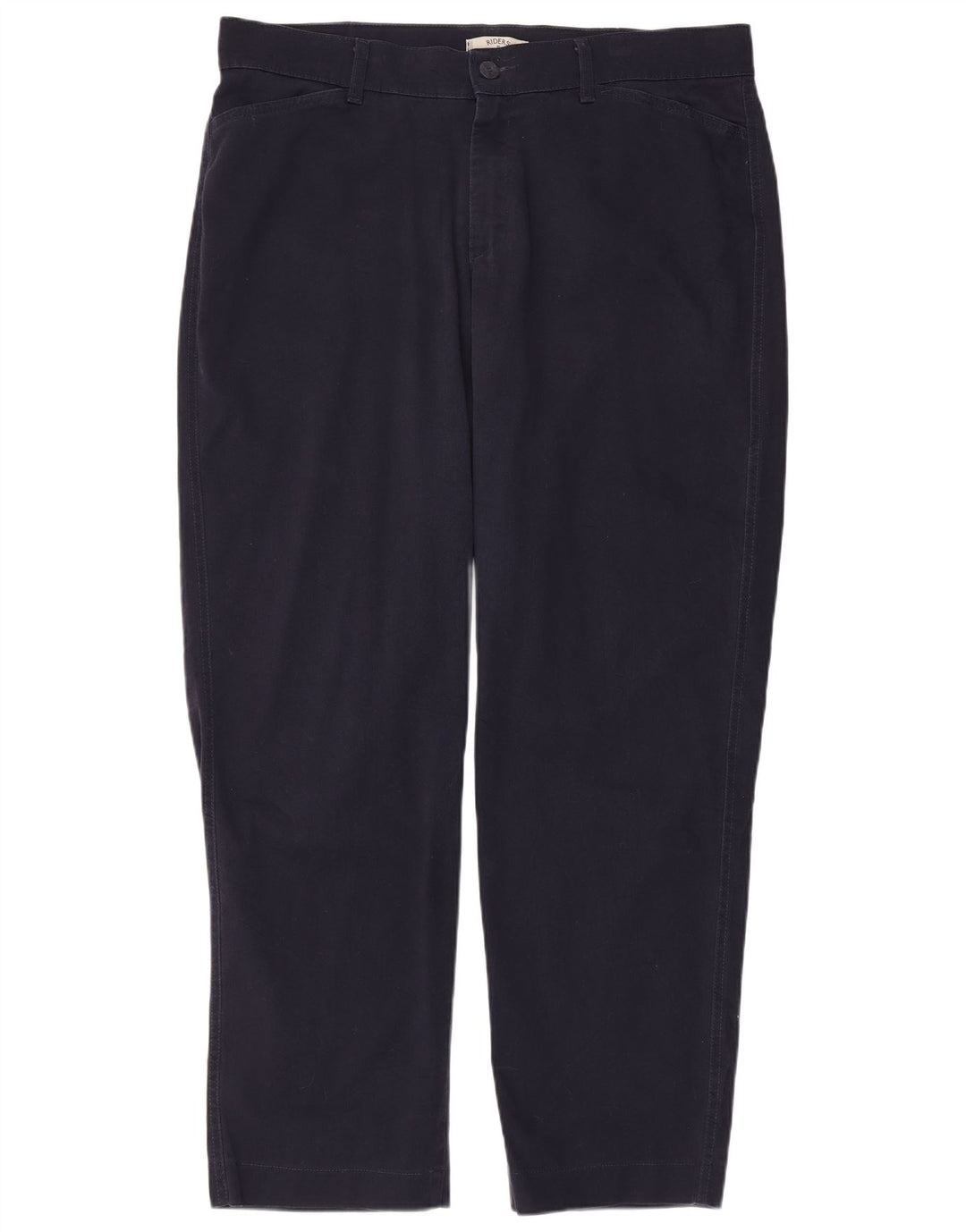 Pantaloni casual drepti LEE pentru femei US 18 2XL W40 L31 bleumarin Bumbac