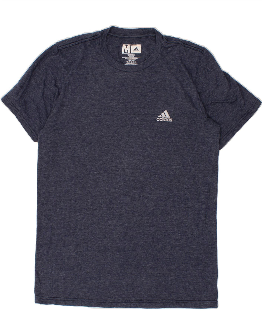 ADIDAS Mens T-Shirt Top Medium Navy Blue Cotton Vintage Adidas and Second-Hand Adidas from Messina Hembry 