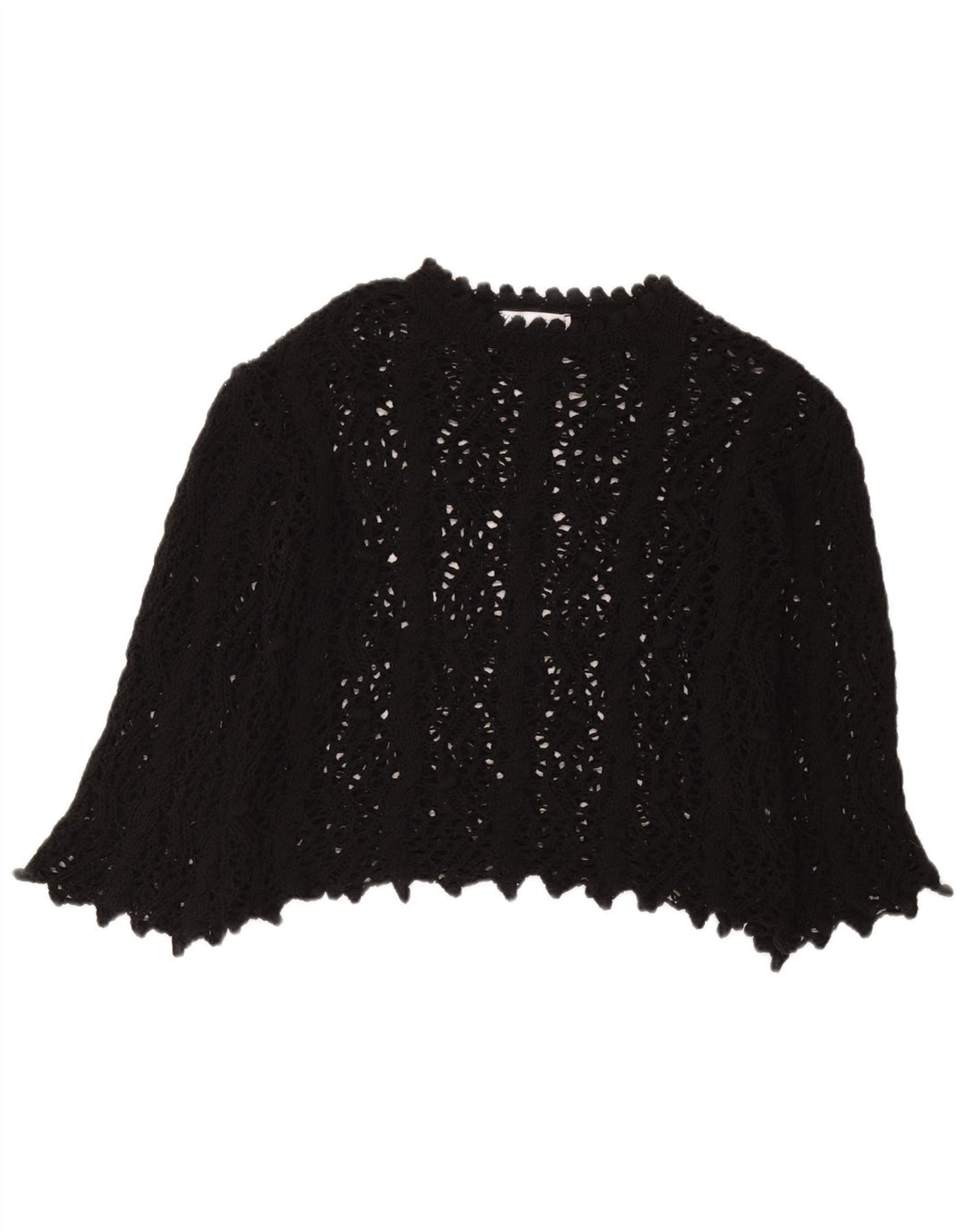 Bluză din croșetat Zara pentru femei UK 10 Small Black