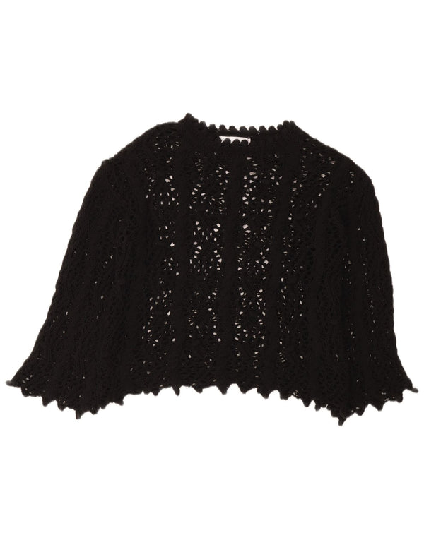 Bluză din croșetat Zara pentru femei UK 10 Small Black