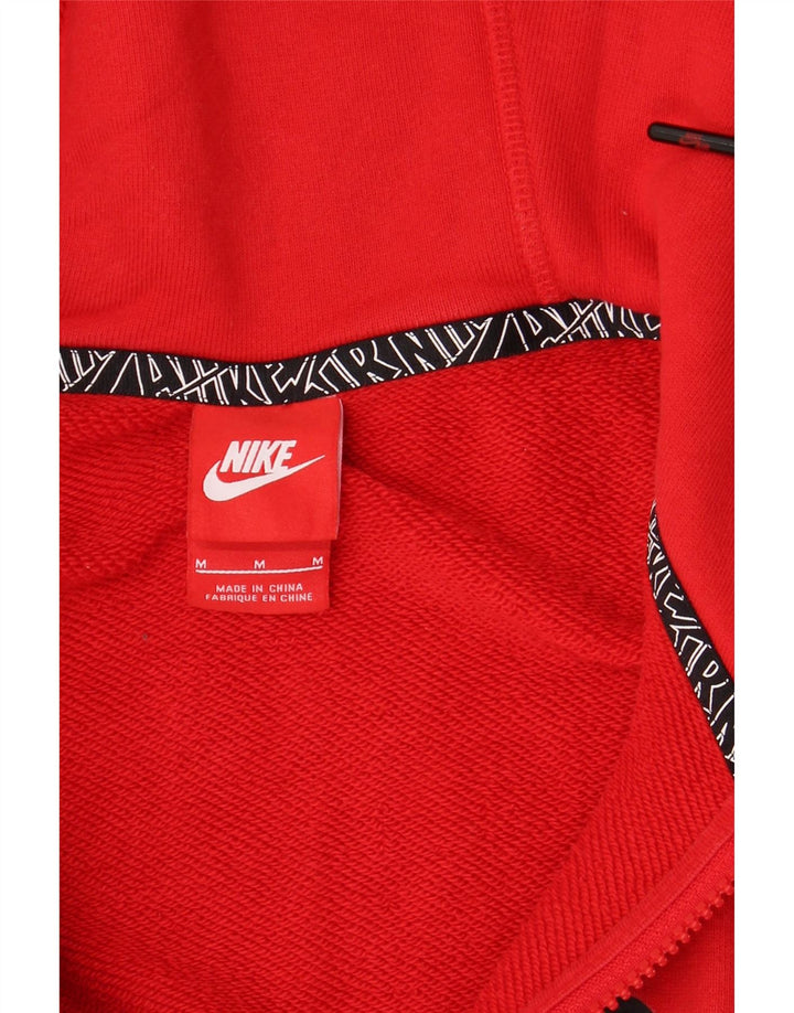 Pulover NIKE Graphic Zip pentru bărbați, bumbac roșu mediu