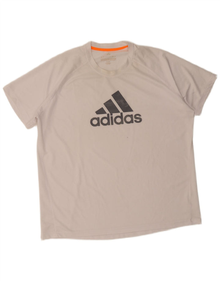 Tricou grafic pentru bărbați Adidas Top 2XL Alb