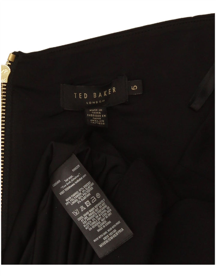 Top pentru femei Ted Baker, cu umeri tăiați, mărimea 5 XL, viscoză neagră