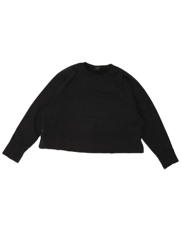 Hanorac supradimensionat Nike Dri Fit Crop pentru femei UK 16 Large Negru