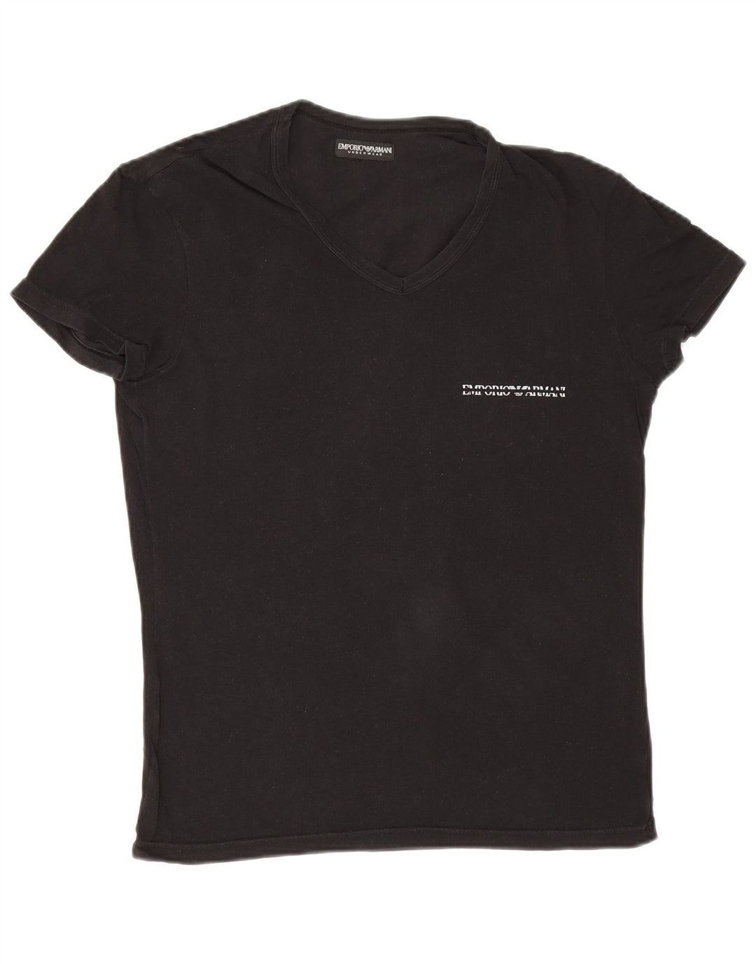Tricou pentru bărbați Emporio Armani Top Medium Negru Bumbac