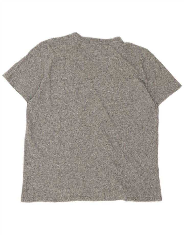 Tricou Fred Perry pentru bărbați Top mare din bumbac cu pete gri