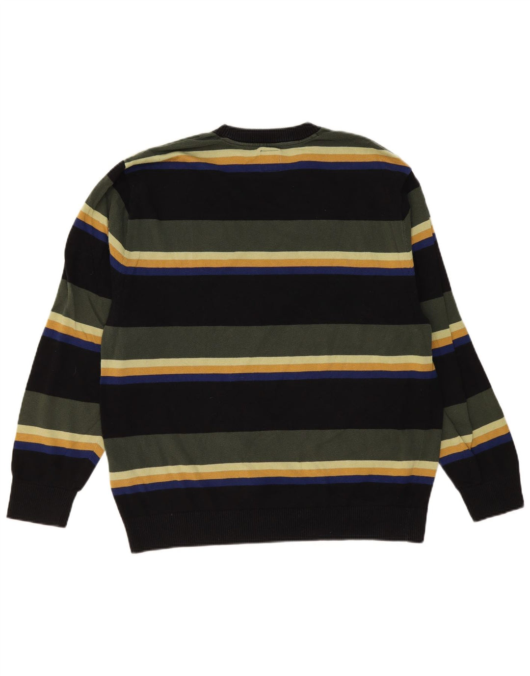Pulover Vans pentru bărbați, cu gât crew, bumbac cu dungi mari, multicolore