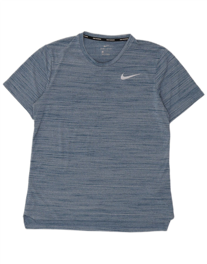 Tricou Nike pentru bărbați Dri Fit Top mare, albastru, poliester cu pături