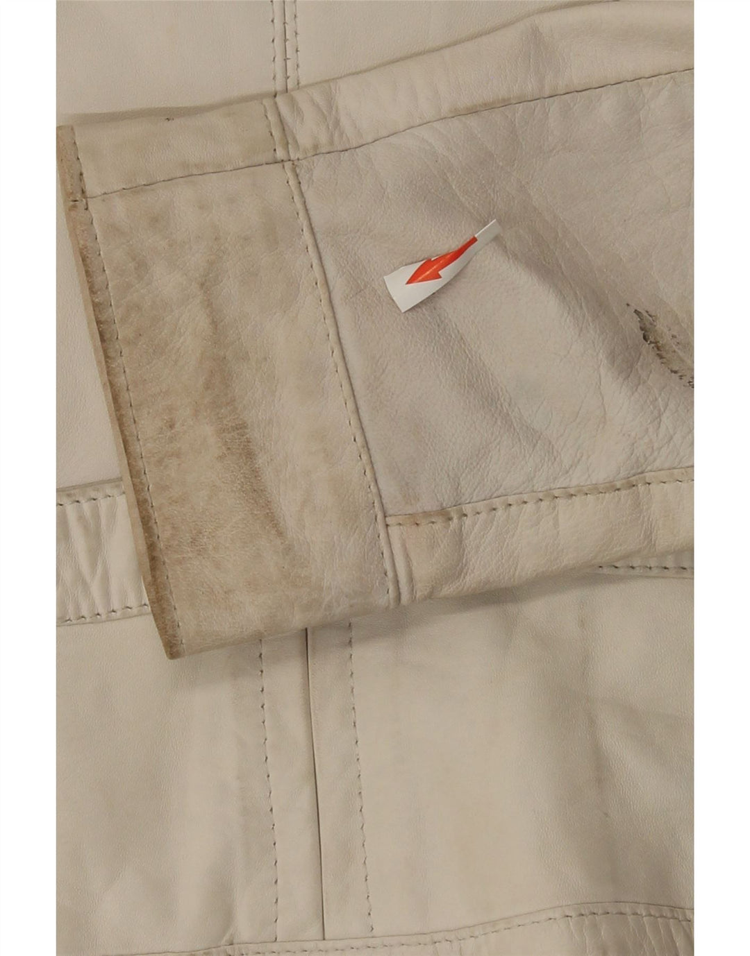 Jachetă de piele pentru femei Kor@Kor IT 48 XL din piele albă