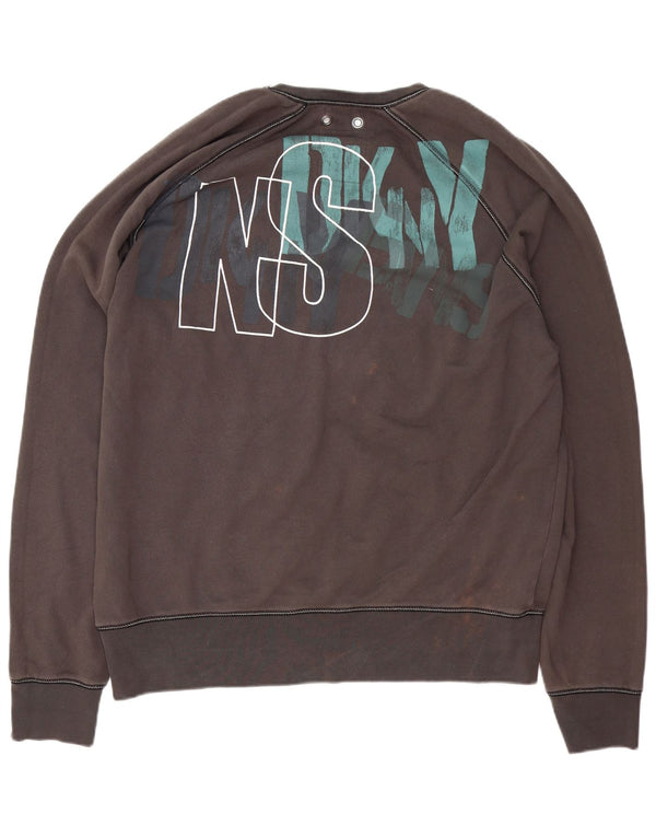 Hanorac grafic pentru bărbați Dkny Jumper XL bumbac gri