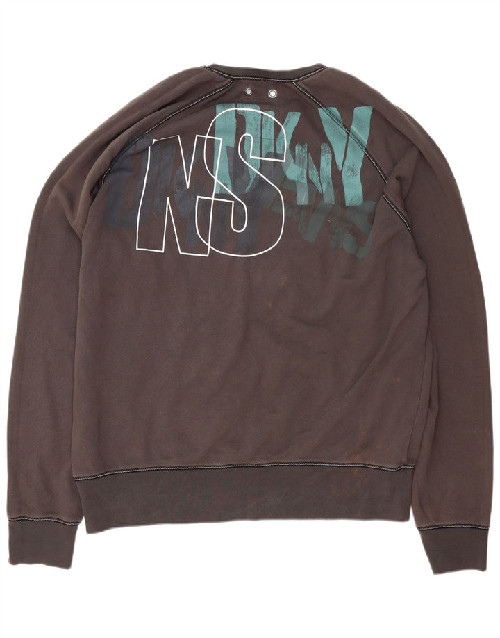 Hanorac grafic pentru bărbați Dkny Jumper XL bumbac gri