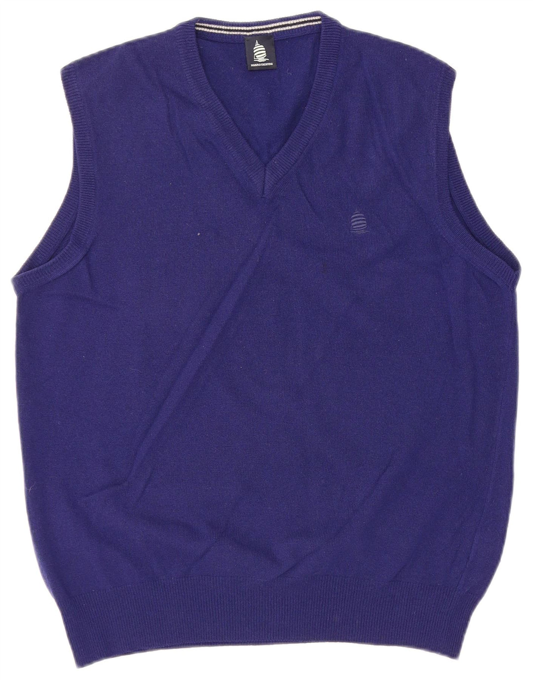 Marina Yachting Vestă pentru bărbați Tank Top Mare Lână virgină albastră