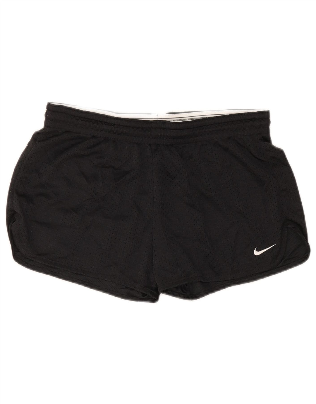 Pantaloni scurti sport NIKE pentru femei UK 10 Poliester negru mic