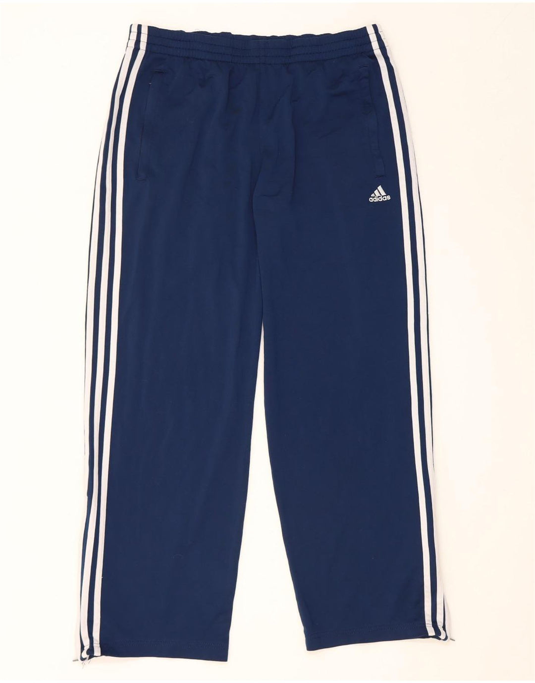 Pantaloni de trening Adidas pentru bărbați Marea Britanie 38/40 Poliester mediu albastru bleumarin