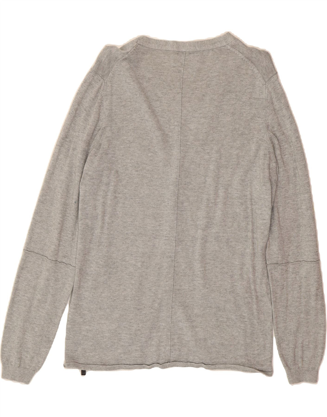 JACK & JONES Mens Cardigan Sweater Small Grey Viscose Vintage Jack & Jones and Second-Hand Jack & Jones from Messina Hembry 