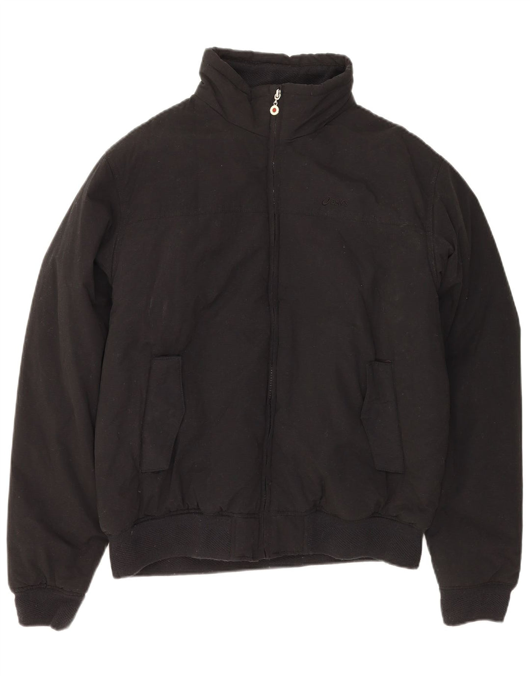 Jachetă de vânt pentru bărbați ASICS UK 40, mare, negru, bumbac