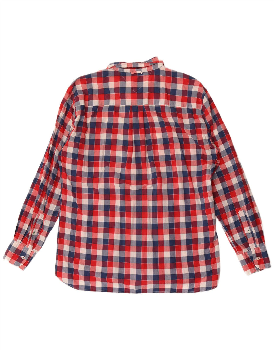 Cămașă personalizată pentru bărbați Tommy Hilfiger XL, bumbac vichy roșu