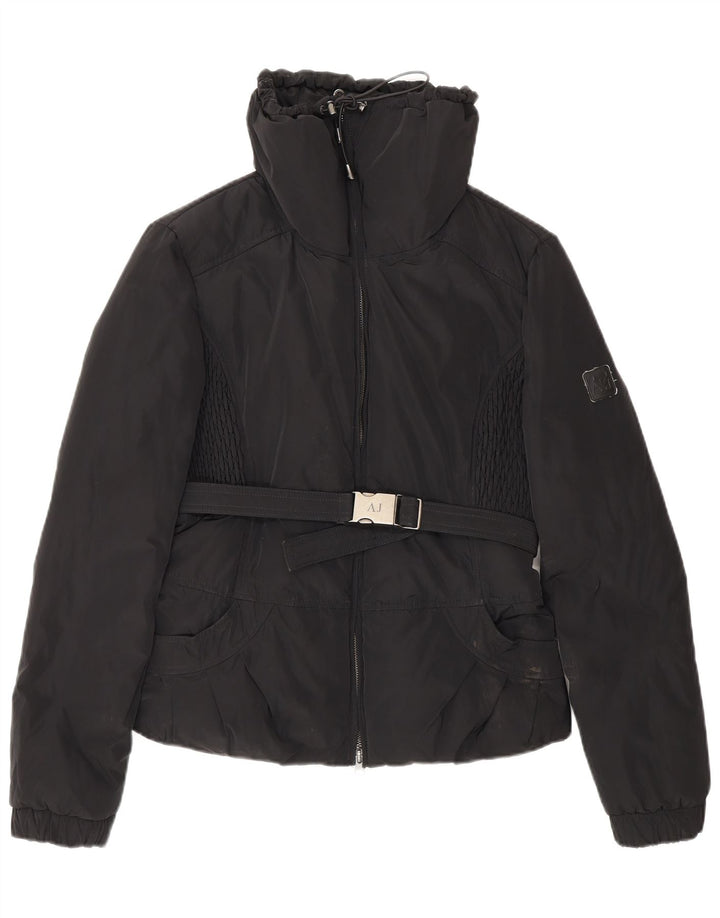 Jachetă căptușită pentru femei Armani Jeans EU 42 Poliester negru mare