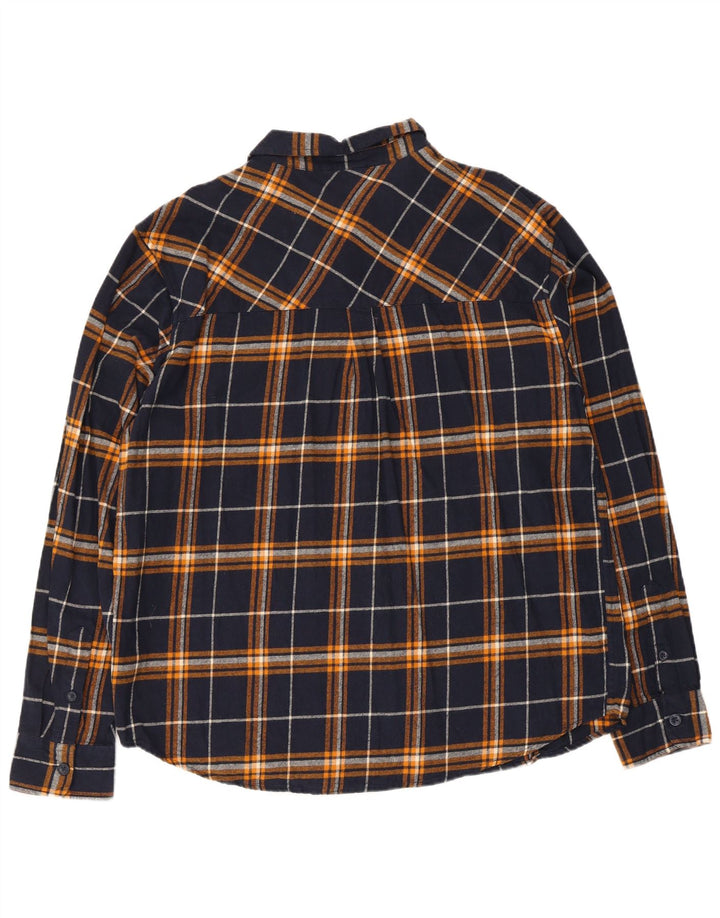 Cămașă de flanel pentru bărbați Mountain Warehouse XL, bumbac cu carouri bleumarin
