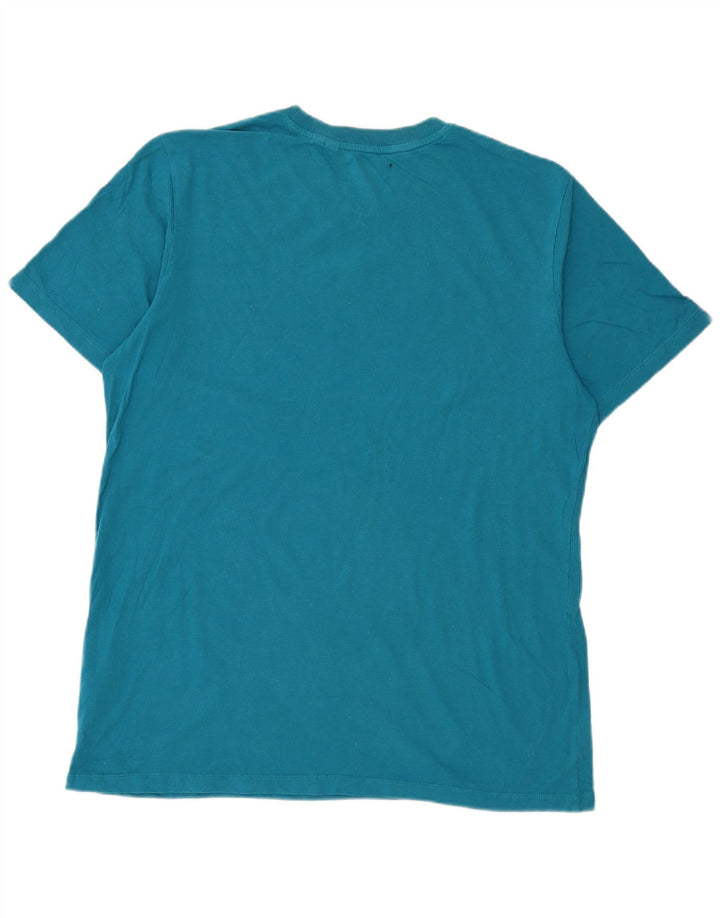 Tricou Superdry pentru femei Top mare din bumbac albastru