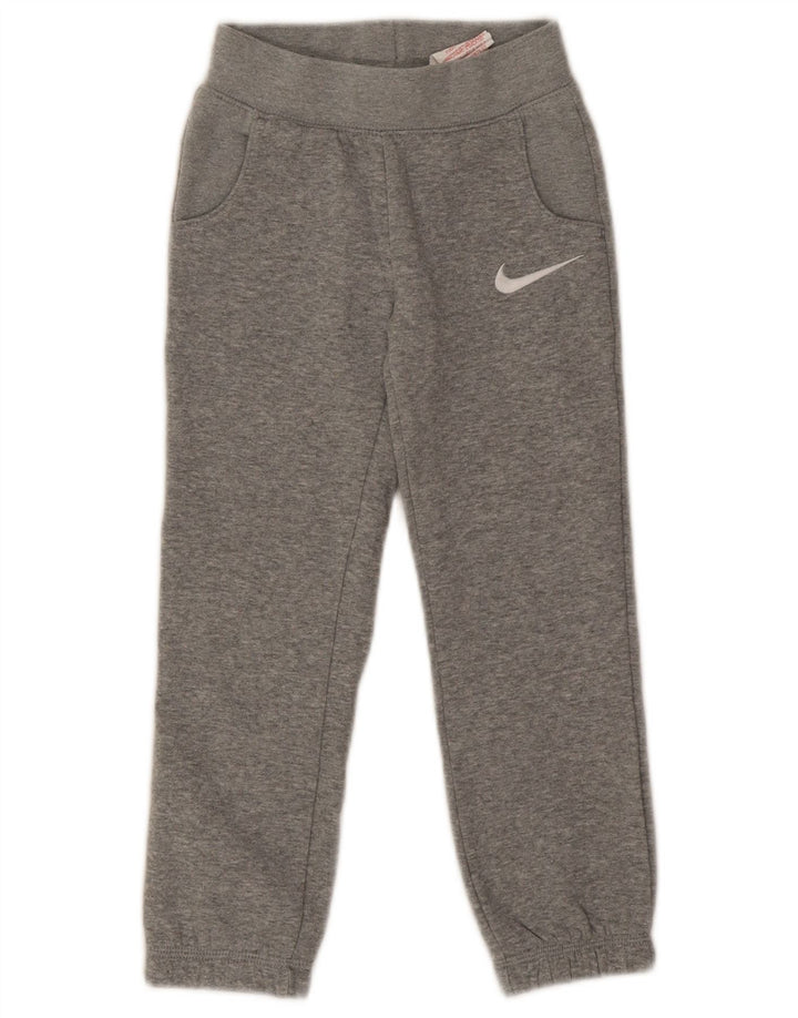 Pantaloni de trening Nike baieti Joggeri 5-6 ani bumbac gri mediu