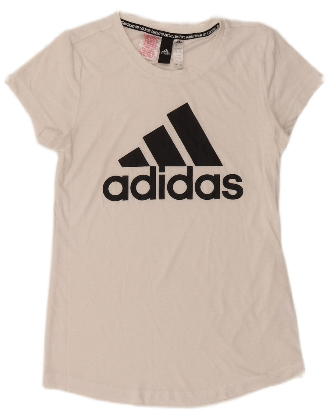 Tricou grafic ADIDAS pentru baieti Top 13-14 ani alb