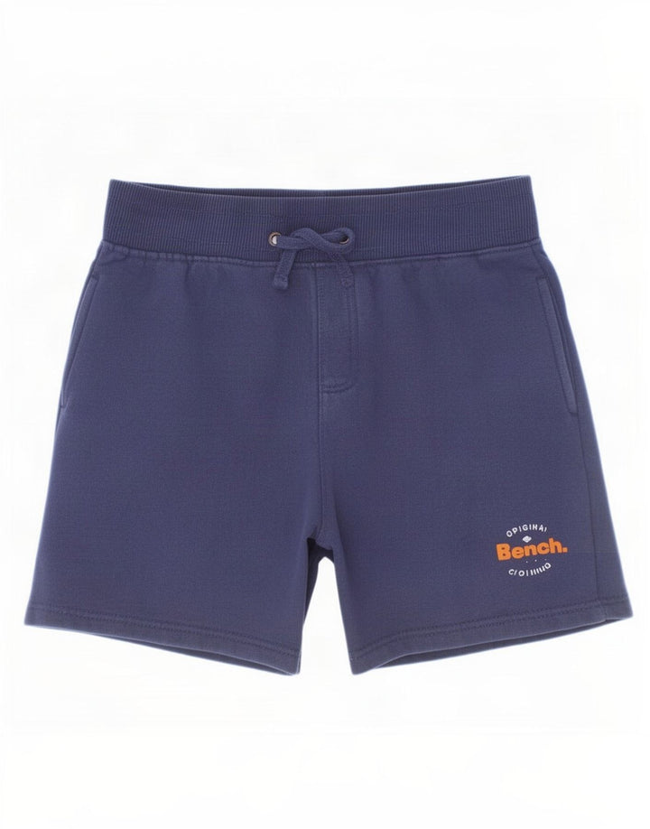 Pantaloni Sportivi Bench Băieți 9-10 Ani Mediu Bumbac Bleumarin