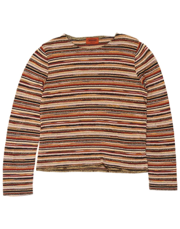 Bluză Missoni Femei Top UK 12 Medium Multicolore Dungi