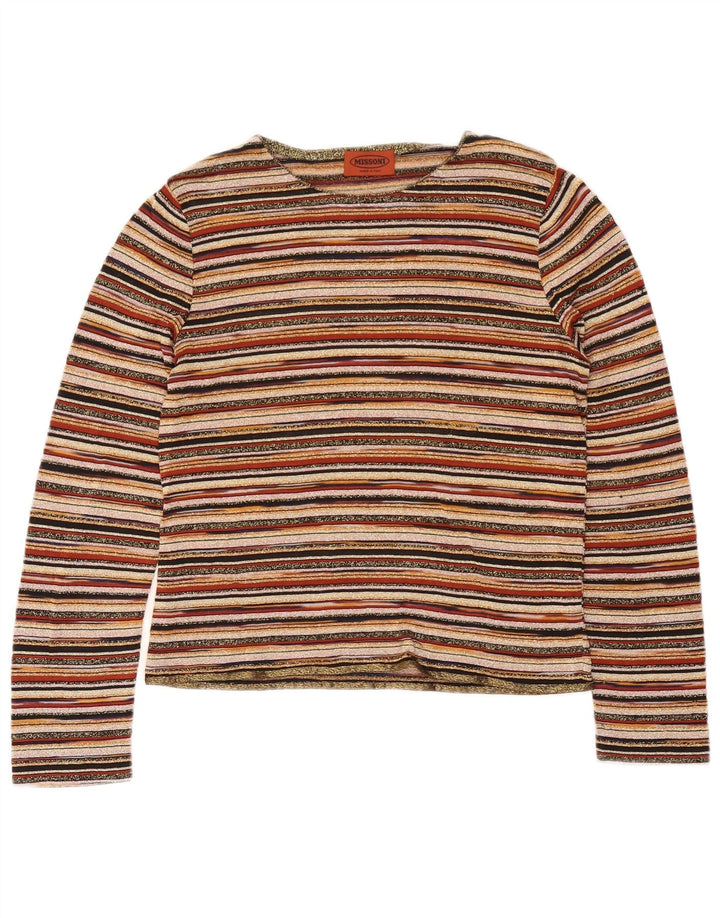 Bluză Missoni Femei Top UK 12 Medium Multicolore Dungi