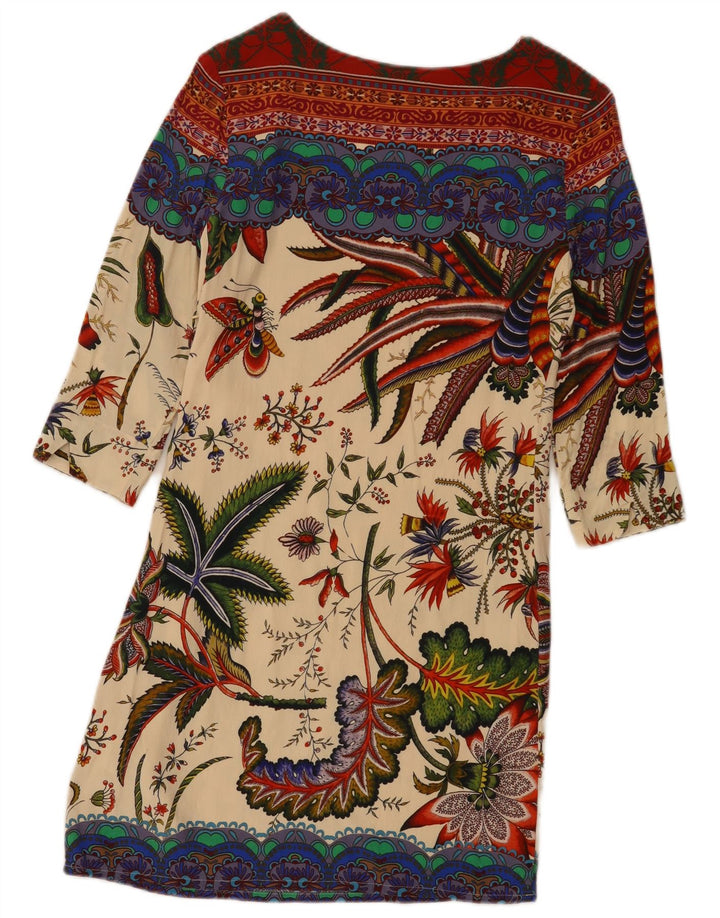 DESIGUAL Rochie Schimbată Grafică pentru Damă EU 36 Mic Multicolor Floral