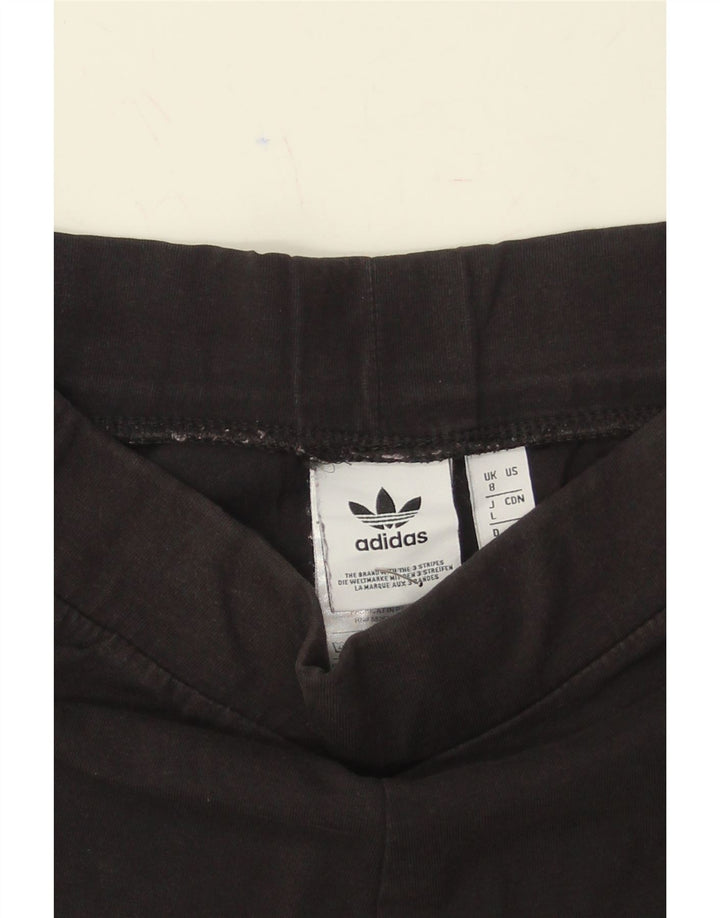 ADIDAS Womens Leggings UK 8 Small  Black Cotton Vintage Adidas and Second-Hand Adidas from Messina Hembry 