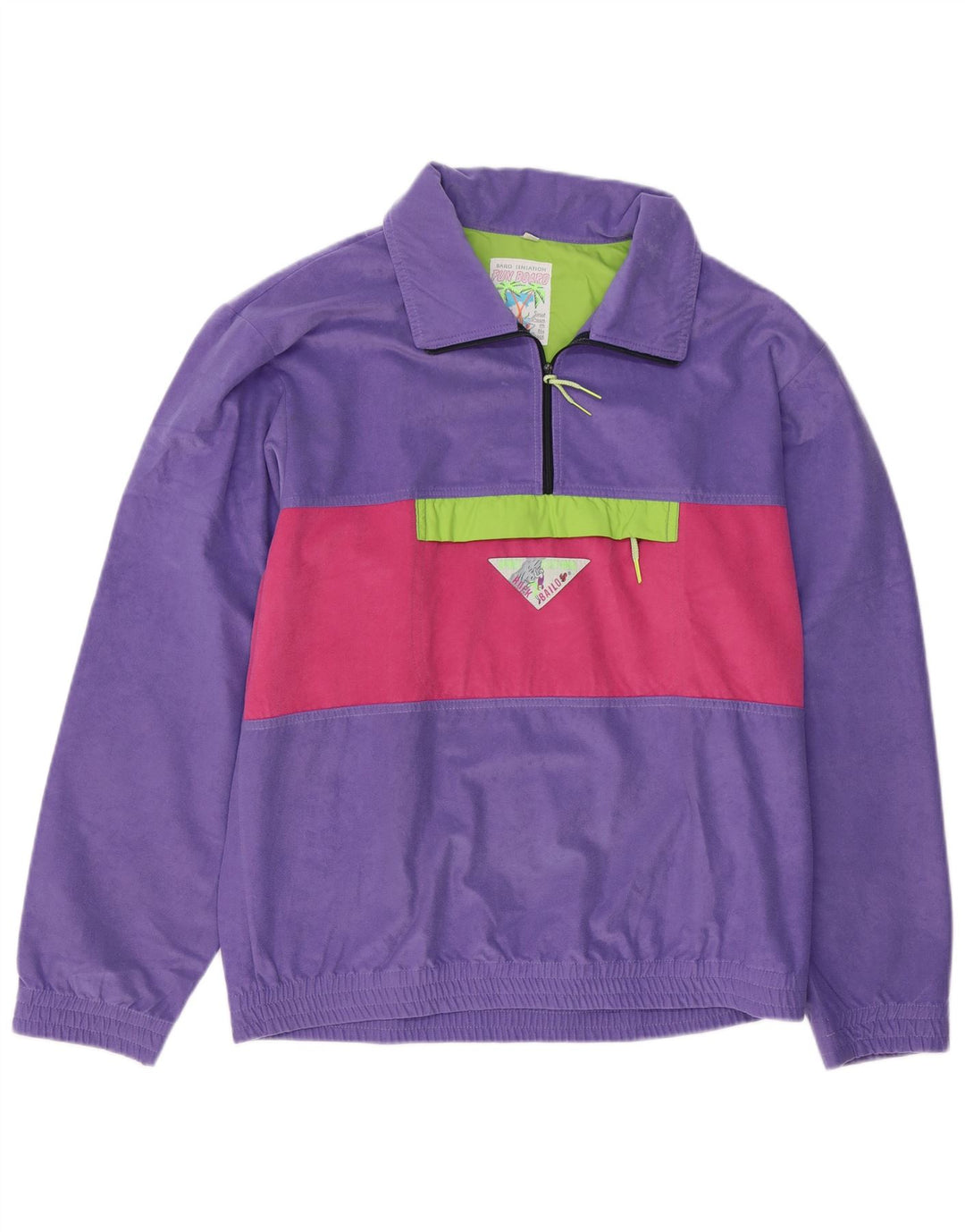 Top de trening cu pulover grafic Bailo pentru femei EU 46 XL Violet Colorblock