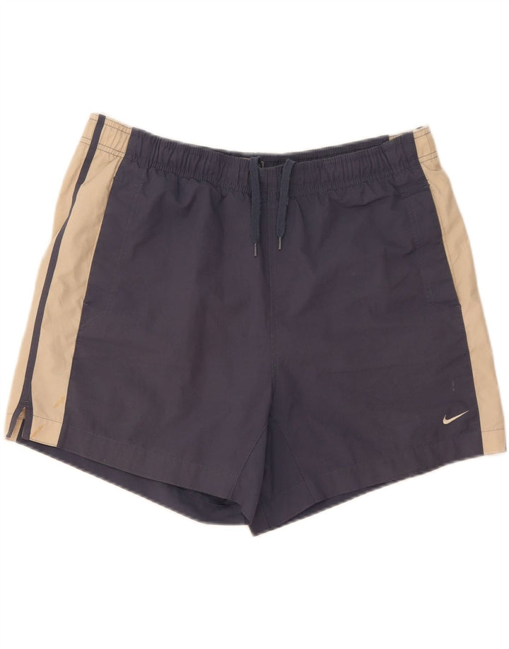 Pantaloni scurți de înot Nike pentru bărbați, mari, bleumarin, poliester color bloc