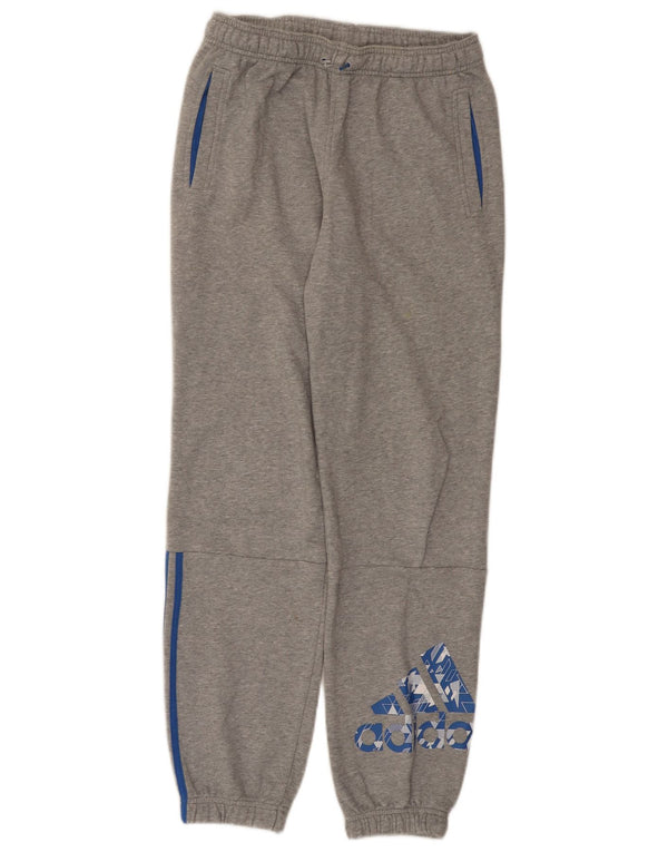 Pantaloni de trening cu grafică Adidas pentru băieți Pantaloni de jogging 13-14 ani, gri pete